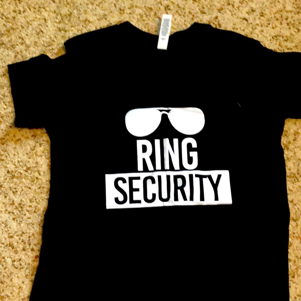 Ring security T-shirt- size large